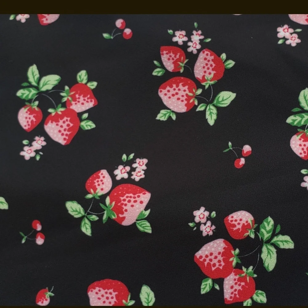 Review Australia Strawberry Patch Fields skirt Boho Chic Pinup Retro